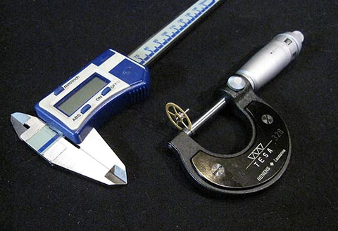 Elektronischer Messschieber, Mikrometer TESA.